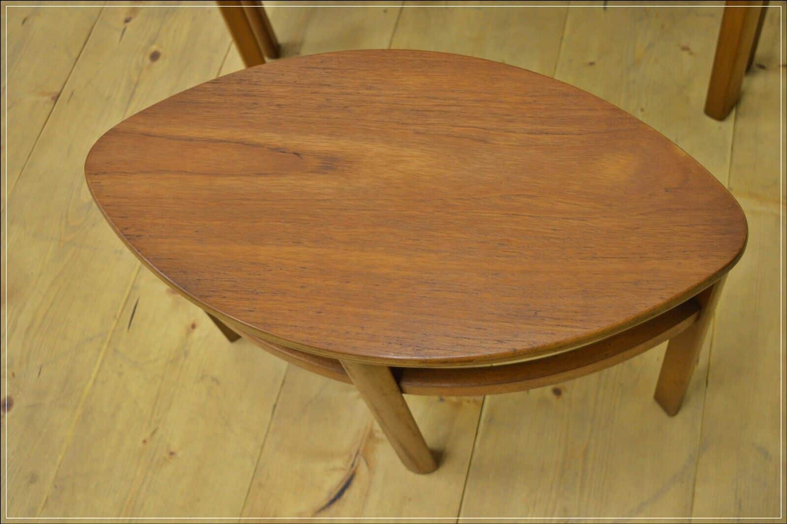 vintage coffee table teak Nathan nest of tables mid century danish DELIVERY