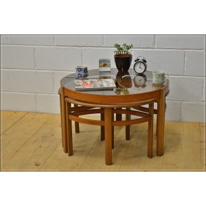 vintage coffee table teak Nathan nest of tables mid century danish DELIVERY
