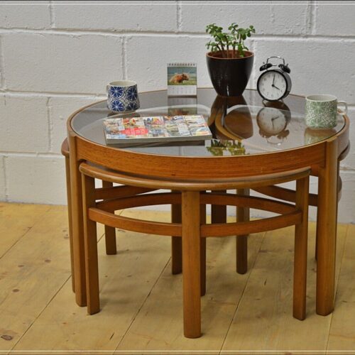 vintage coffee table teak Nathan nest of tables mid century danish DELIVERY