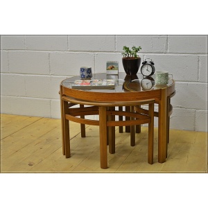 vintage coffee table teak Nathan nest of tables mid century danish DELIVERY