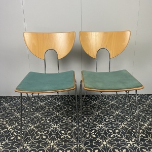 Vintage German Designer Mikado Dining Chairs By Walter Leeman For Kusch + Co