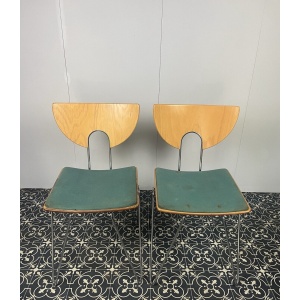 Vintage German Designer Mikado Dining Chairs By Walter Leeman For Kusch + Co