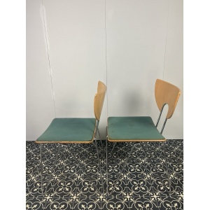 Vintage German Designer Mikado Dining Chairs By Walter Leeman For Kusch + Co