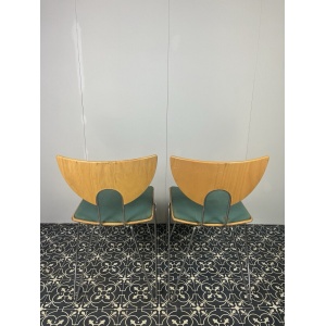 Vintage German Designer Mikado Dining Chairs By Walter Leeman For Kusch + Co
