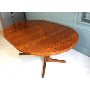 Midcentury Danish D Scan Teak Dining Table
