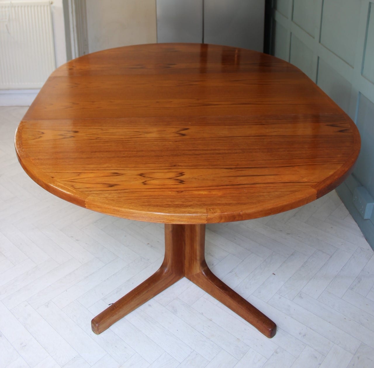 Midcentury Danish D Scan Teak Dining Table