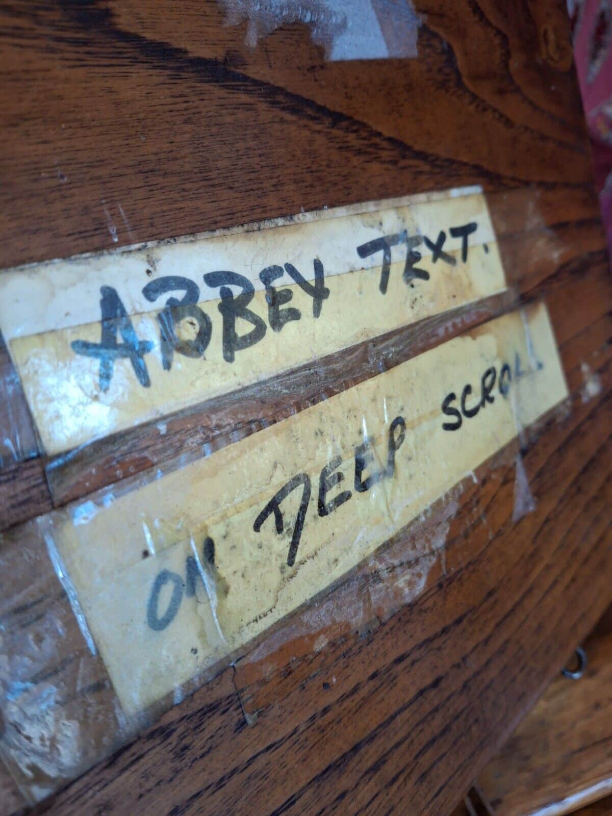 1950s Collection Of Hand Carved Sign Makers Samples In Oak. Vintage/Salvage/Art