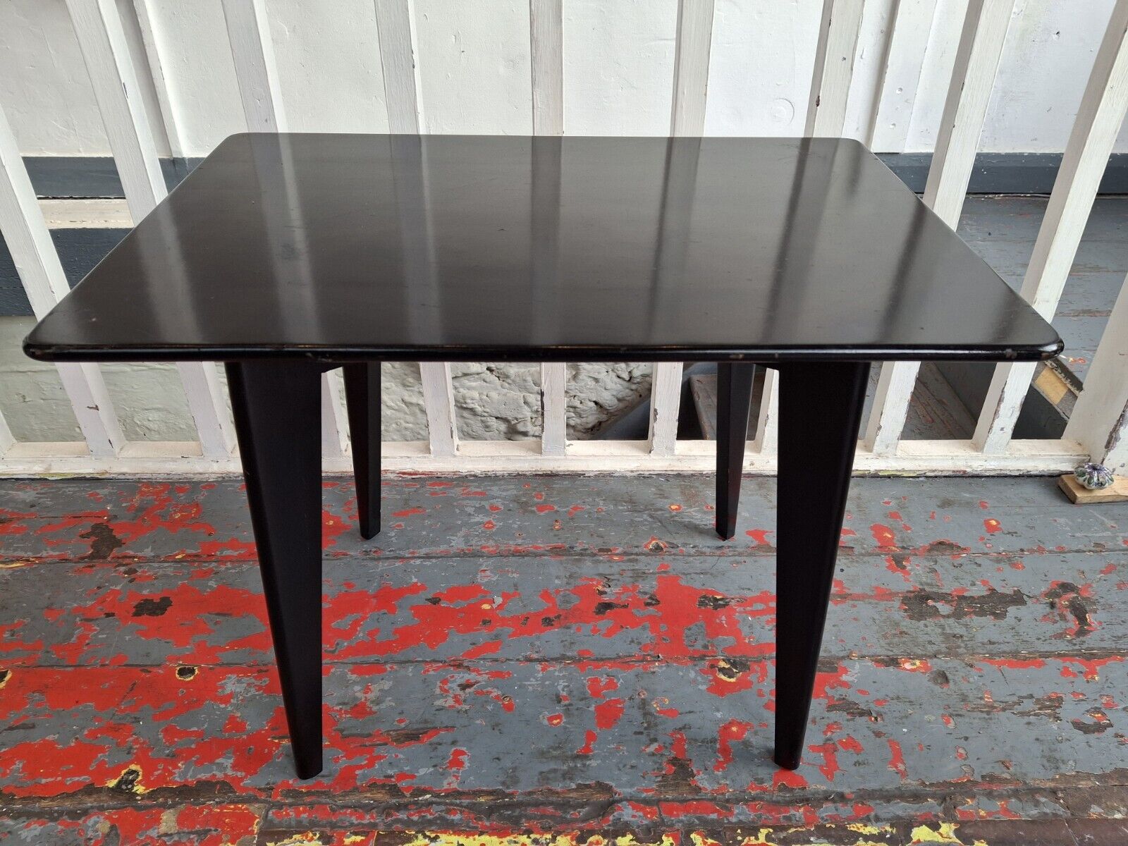 1960s Lacquered & Ebonised Swedish Coffee Table. Vintage/Retro/Mid Century