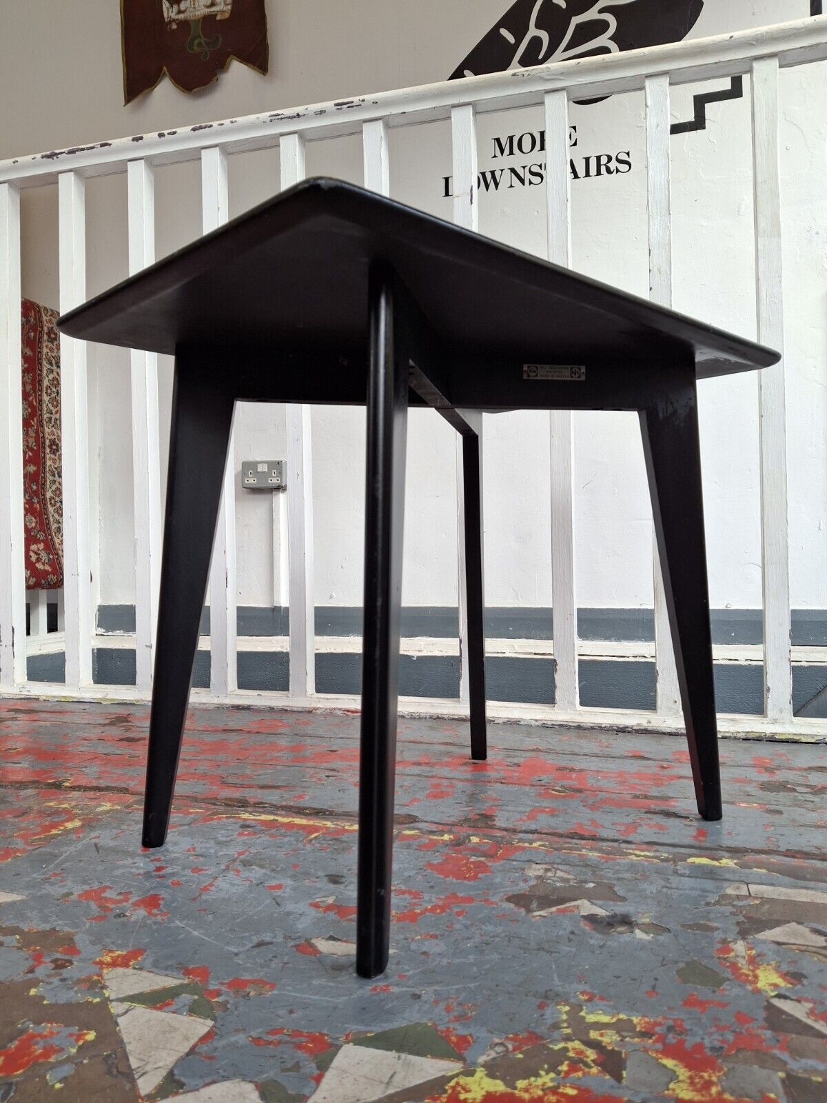 1960s Lacquered & Ebonised Swedish Coffee Table. Vintage/Retro/Mid Century
