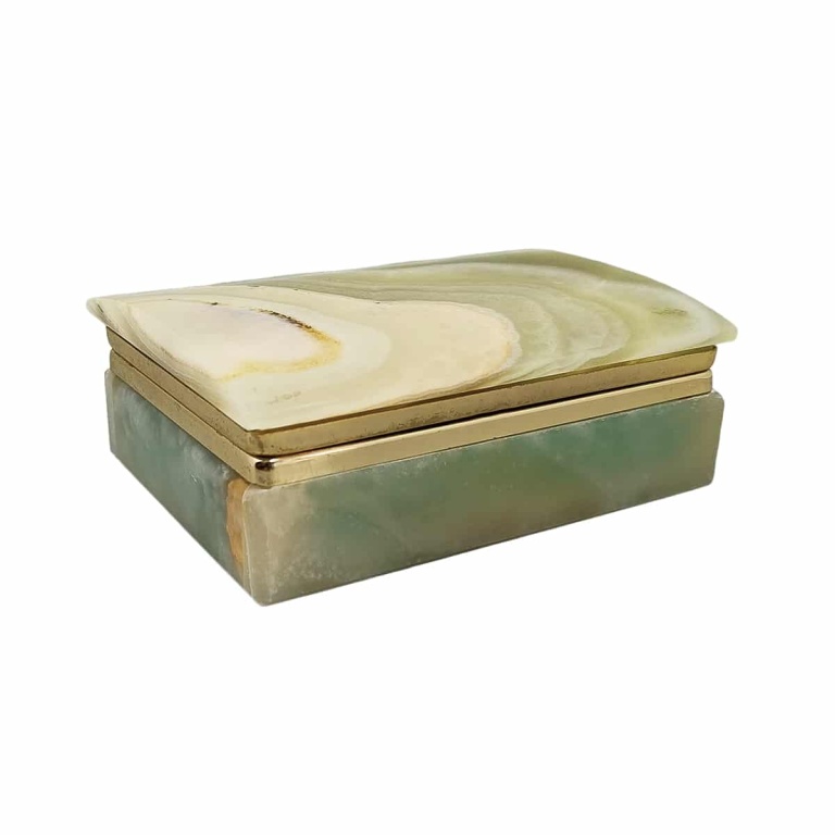1960s Astonishing Box in Onyx. Made in Italy