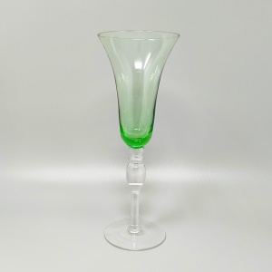 1960s Astonishing Set of Six Murano Glasses. Made in Italy