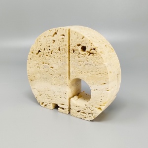 1970s Original Big Travertine Elephant Sculpture by Enzo Mari for F.lli Mannelli