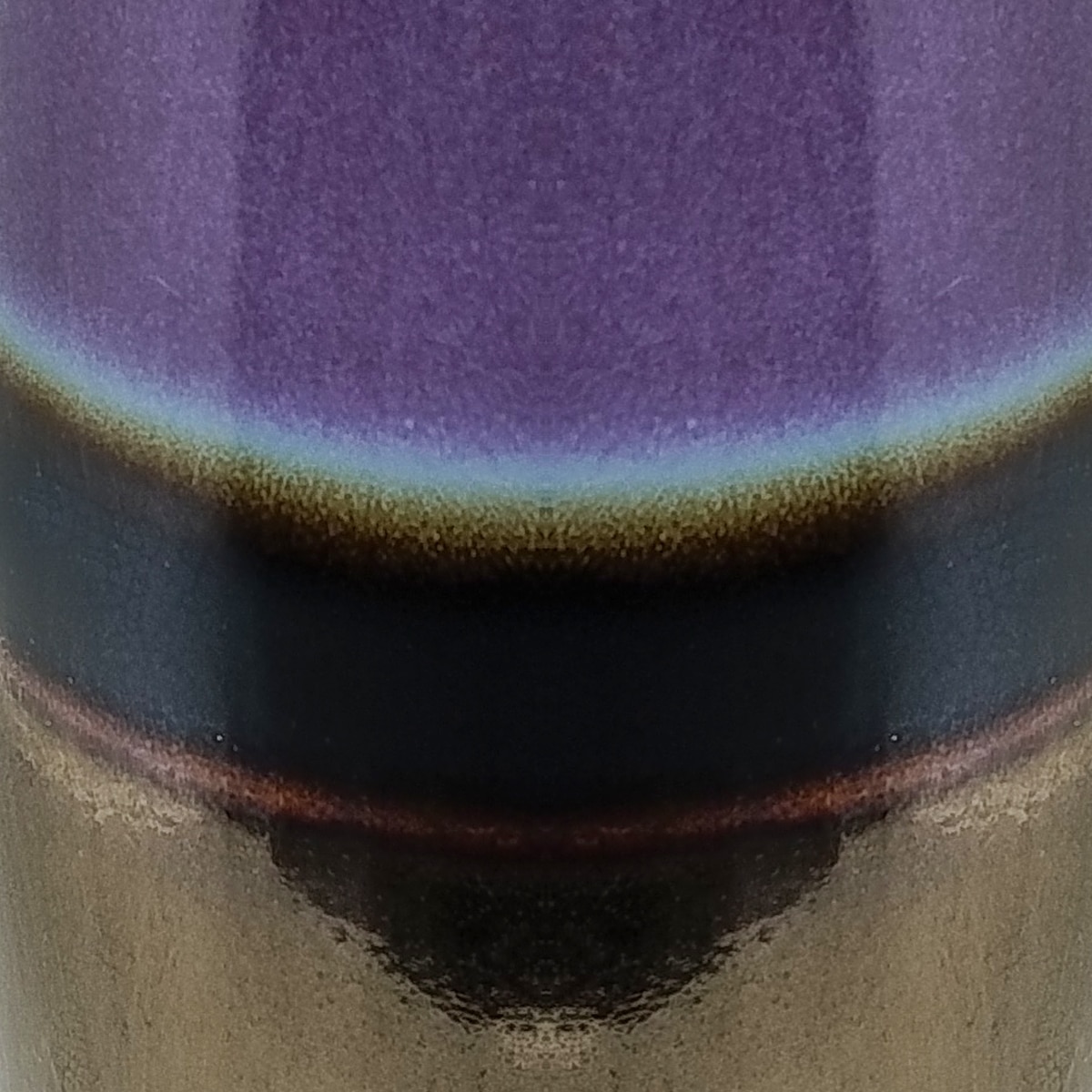 1970s Stunning Space Age Vase in Ceramic by Brambilla. Made in Italy