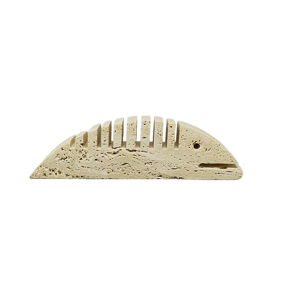 1970s Original Big Travertine Fish Sculpture by Enzo Mari for F.lli Mannelli