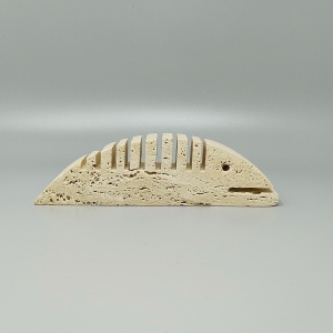 1970s Original Big Travertine Fish Sculpture by Enzo Mari for F.lli Mannelli