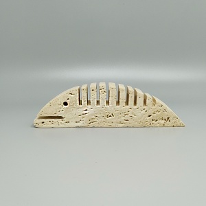 1970s Original Big Travertine Fish Sculpture by Enzo Mari for F.lli Mannelli