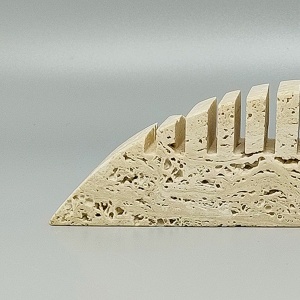 1970s Original Big Travertine Fish Sculpture by Enzo Mari for F.lli Mannelli