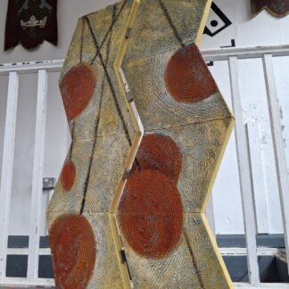 1970s Large Scale Abstract Impasto Artwork. Vintage/Painting/Mid Century