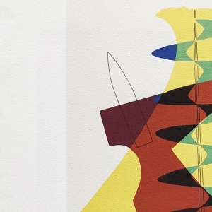 1970s Gorgeous Man Ray "The Meeting" Limited Edition Lithograph