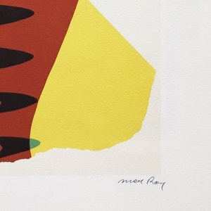 1970s Gorgeous Man Ray "The Meeting" Limited Edition Lithograph