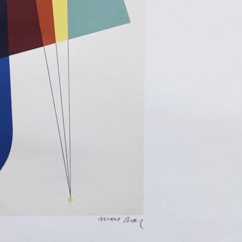 1970s Stunning Man Ray "Long Distance" Limited Edition Lithograph