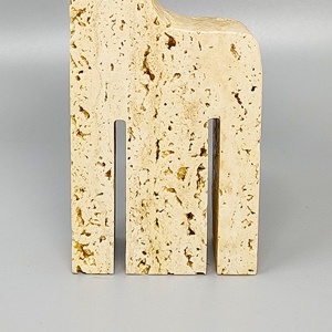 1970s Original Big Travertine Giraffe Sculpture by Enzo Mari for F.lli Mannelli