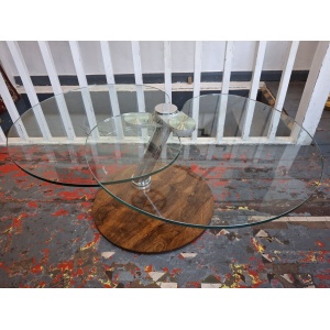 1970's Rosewood, Chrome & Glass Coffee Table. Vintage/Designer/Mid Century.