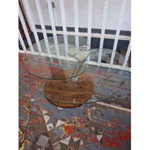 1970's Rosewood, Chrome & Glass Coffee Table. Vintage/Designer/Mid Century.