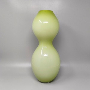 1970s Space Age Green Vase in Murano Glass. Made in Italy