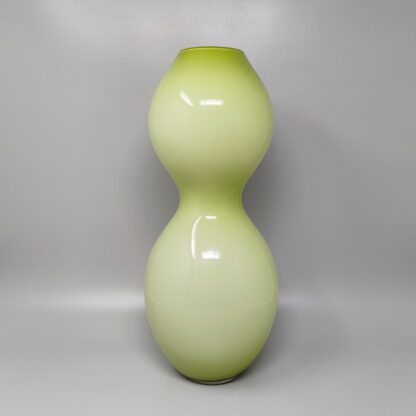 1970s Space Age Green Vase in Murano Glass. Made in Italy - Image 3