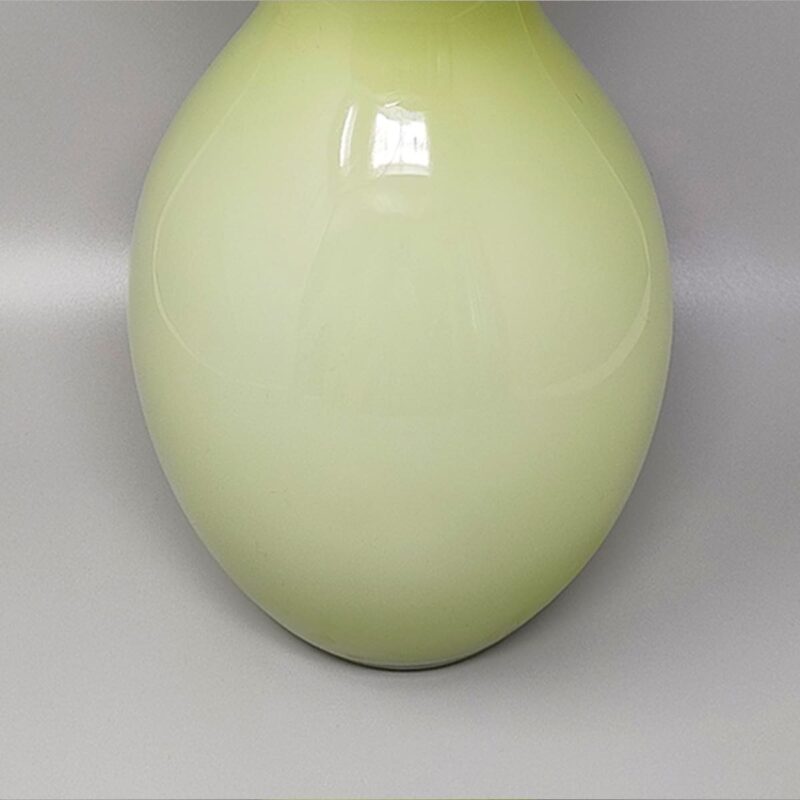 1970s Space Age Green Vase in Murano Glass. Made in Italy