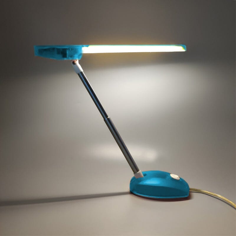 1990s Gorgeous Blue Table Lamp "Microlight" by Ernesto Gismondi for Artemide. Made in Italy