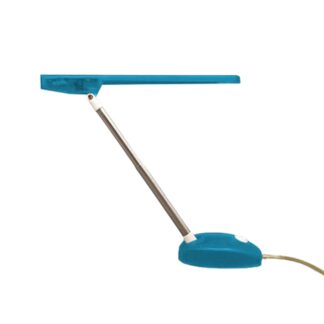 1990s Gorgeous Blue Table Lamp "Microlight" by Ernesto Gismondi for Artemide. Made in Italy