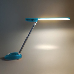 1990s Gorgeous Blue Table Lamp "Microlight" by Ernesto Gismondi for Artemide. Made in Italy