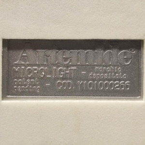 1990s Gorgeous Blue Table Lamp "Microlight" by Ernesto Gismondi for Artemide. Made in Italy