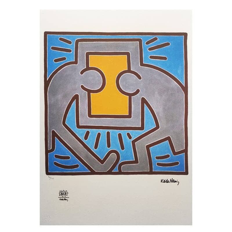 1990s Gorgeous Keith Haring Limited Edition Lithograph