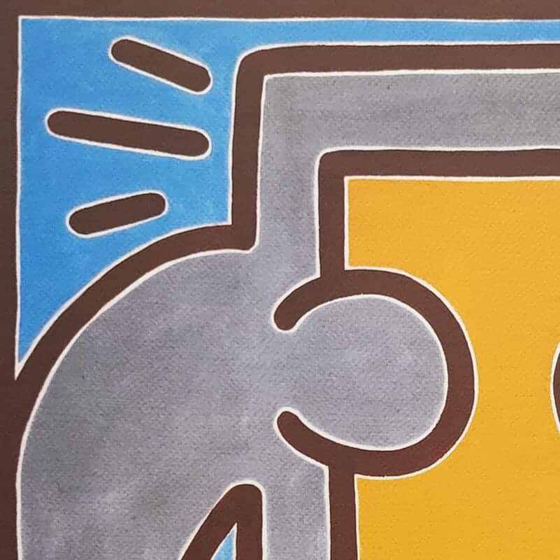 1990s Gorgeous Keith Haring Limited Edition Lithograph