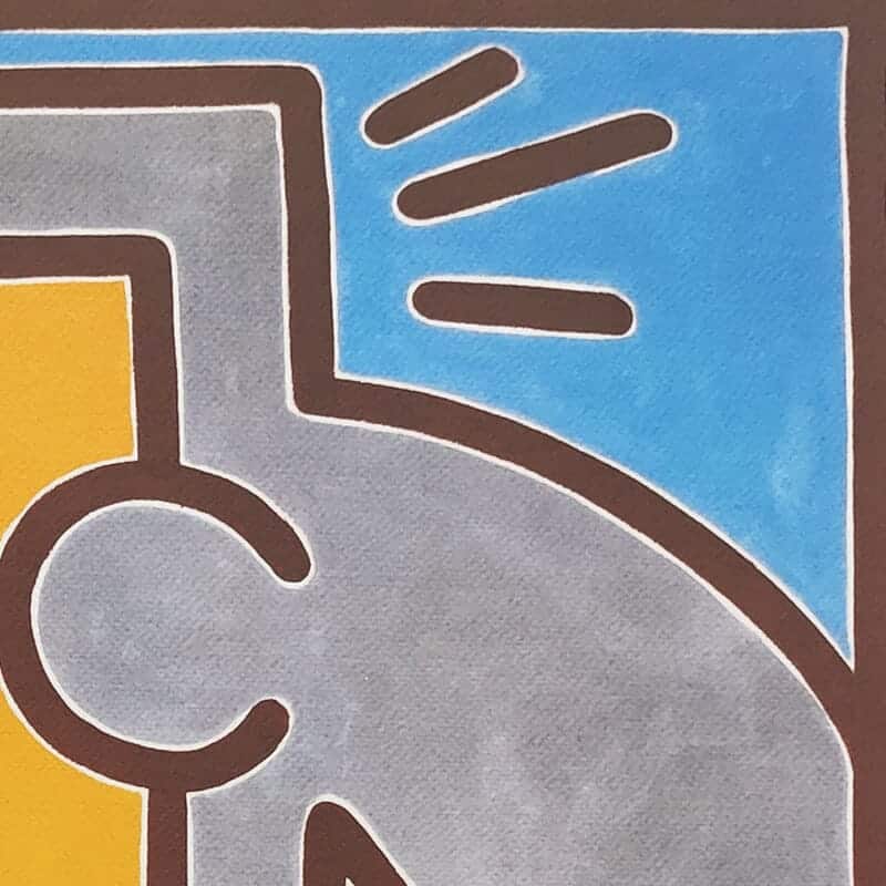 1990s Gorgeous Keith Haring Limited Edition Lithograph