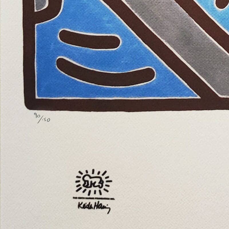 1990s Gorgeous Keith Haring Limited Edition Lithograph