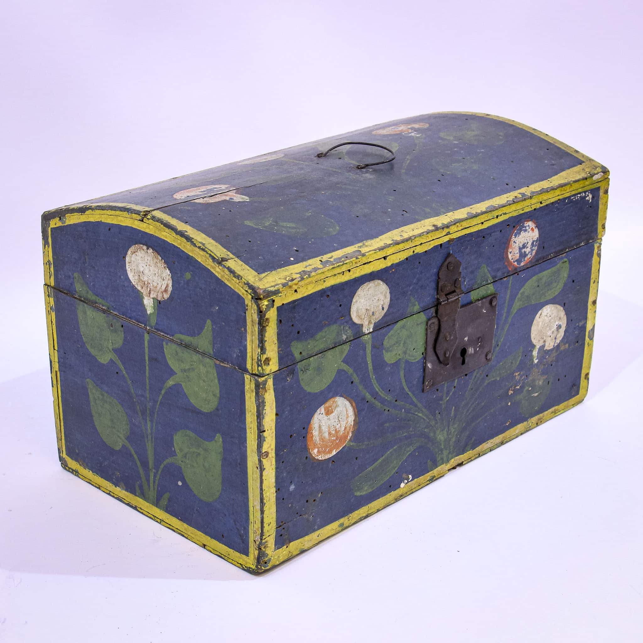 Early 19th Century Scandinavian Painted Box