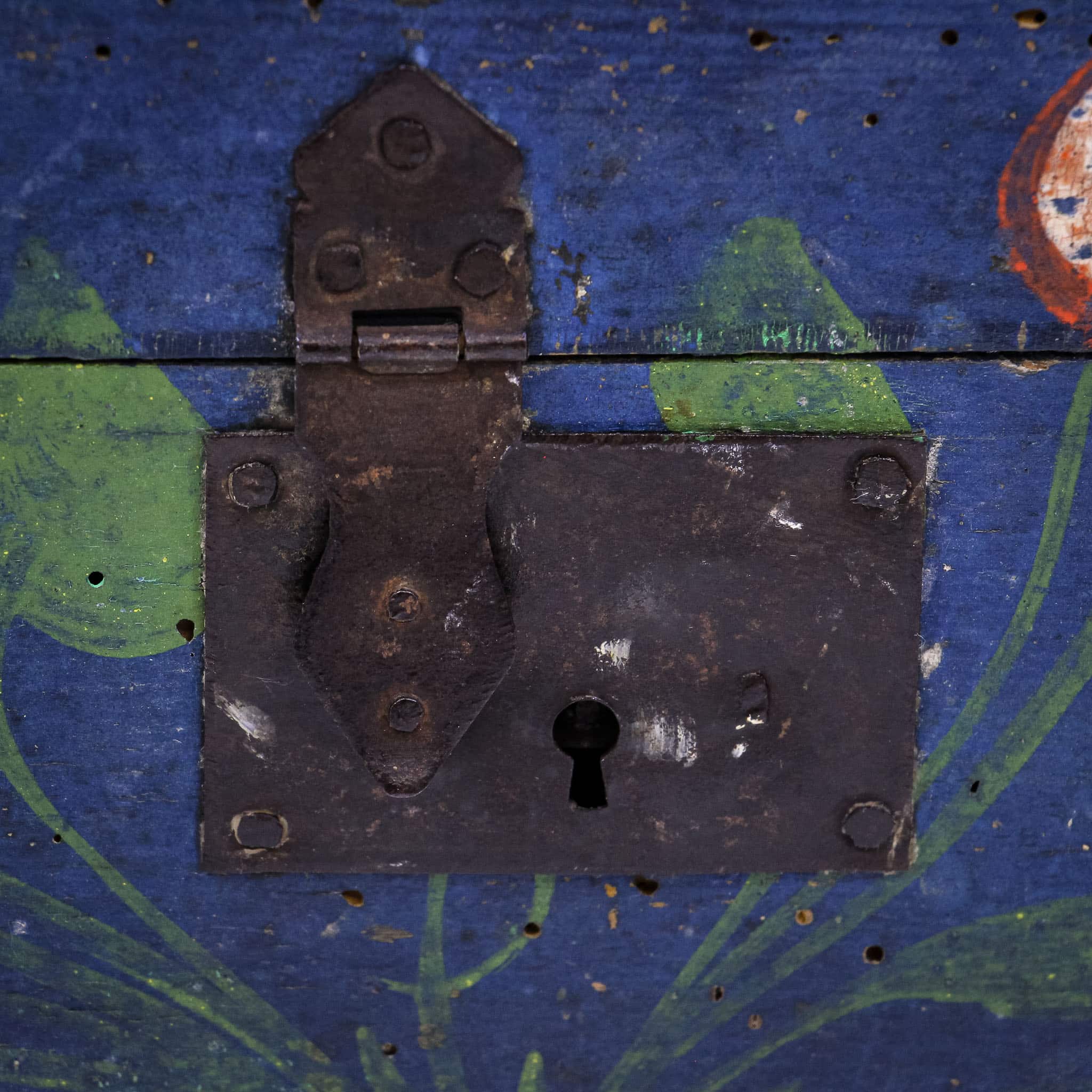 Early 19th Century Scandinavian Painted Box