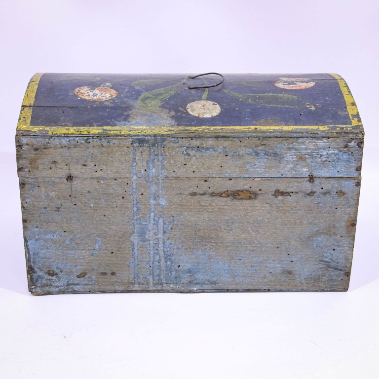 Early 19th Century Scandinavian Painted Box - Image 5
