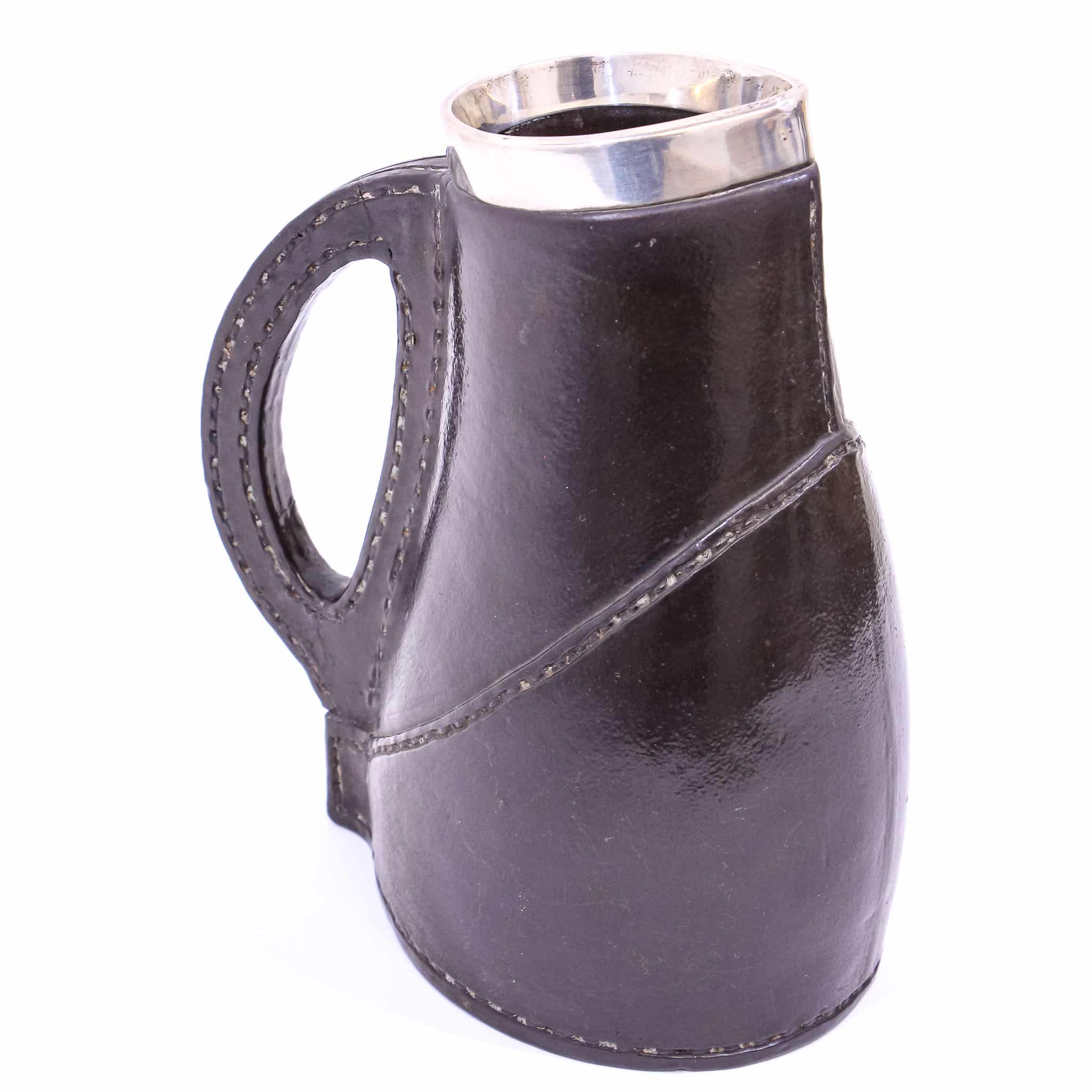 Royal Doulton Silver Rimmed Black Jack Jug