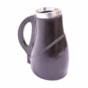 Royal Doulton Silver Rimmed Black Jack Jug