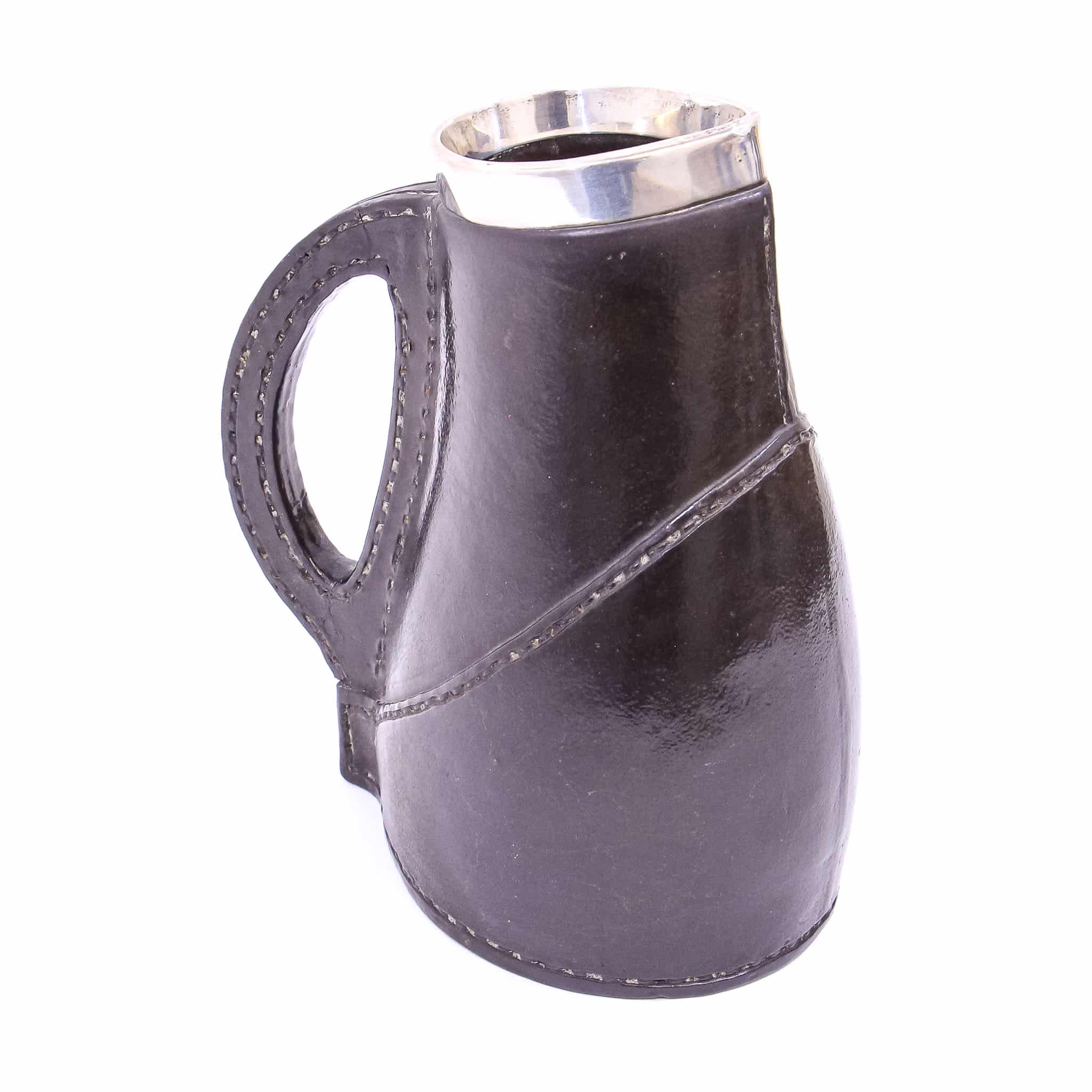 Royal Doulton Silver Rimmed Black Jack Jug