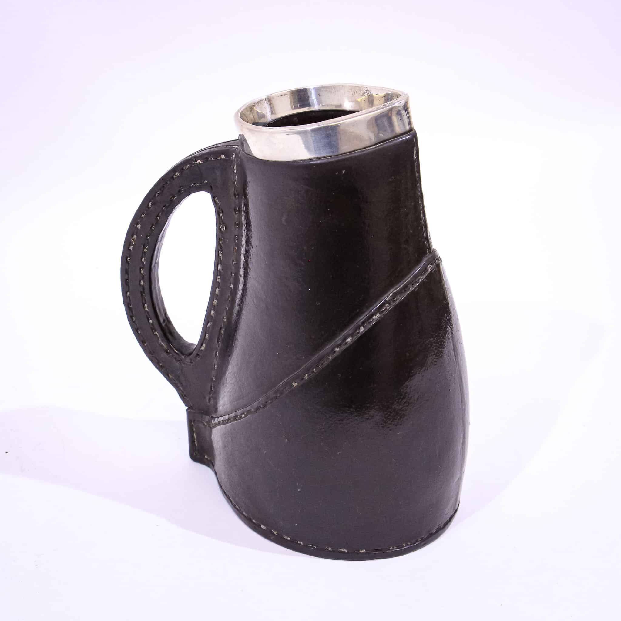Royal Doulton Silver Rimmed Black Jack Jug