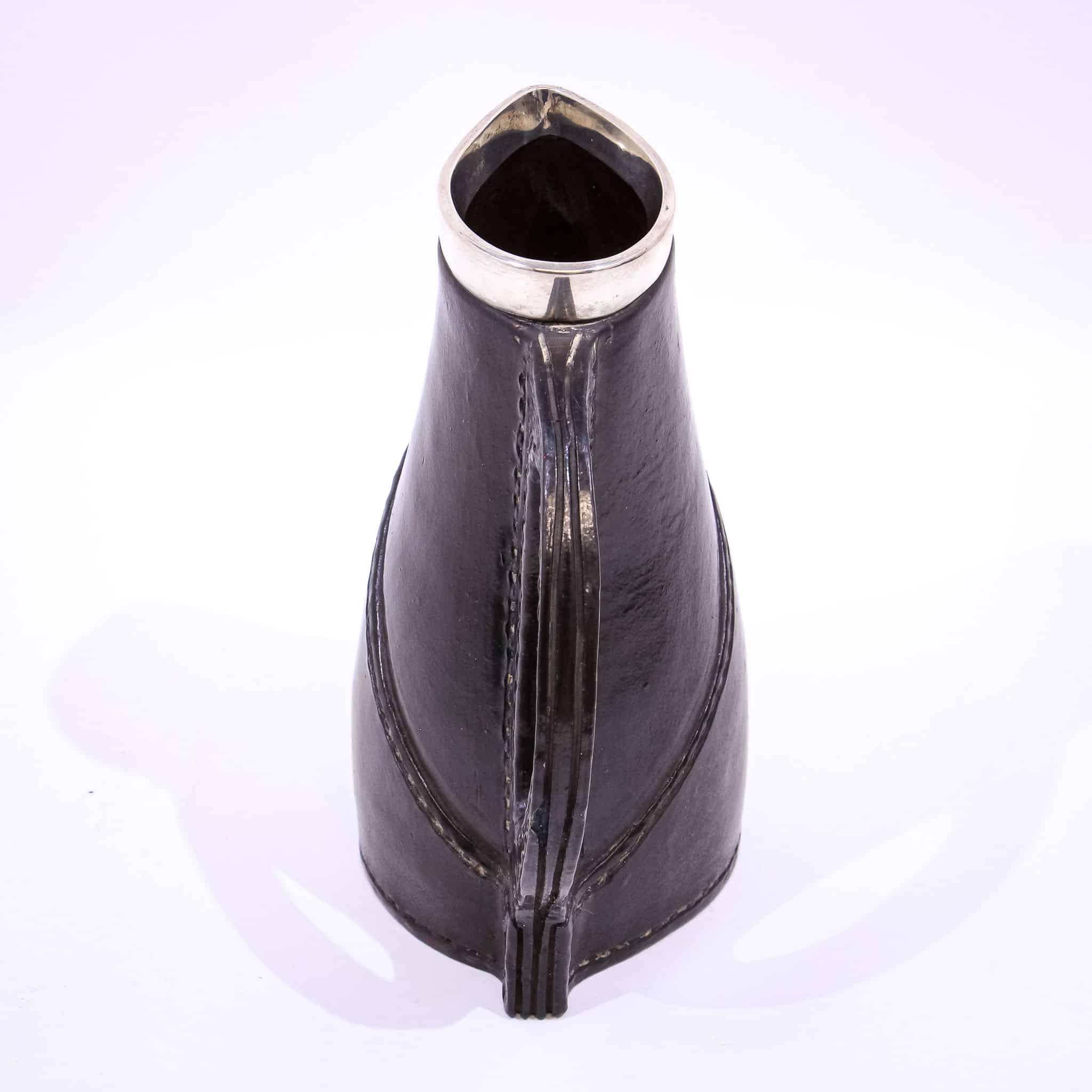 Royal Doulton Silver Rimmed Black Jack Jug