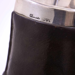 Royal Doulton Silver Rimmed Black Jack Jug