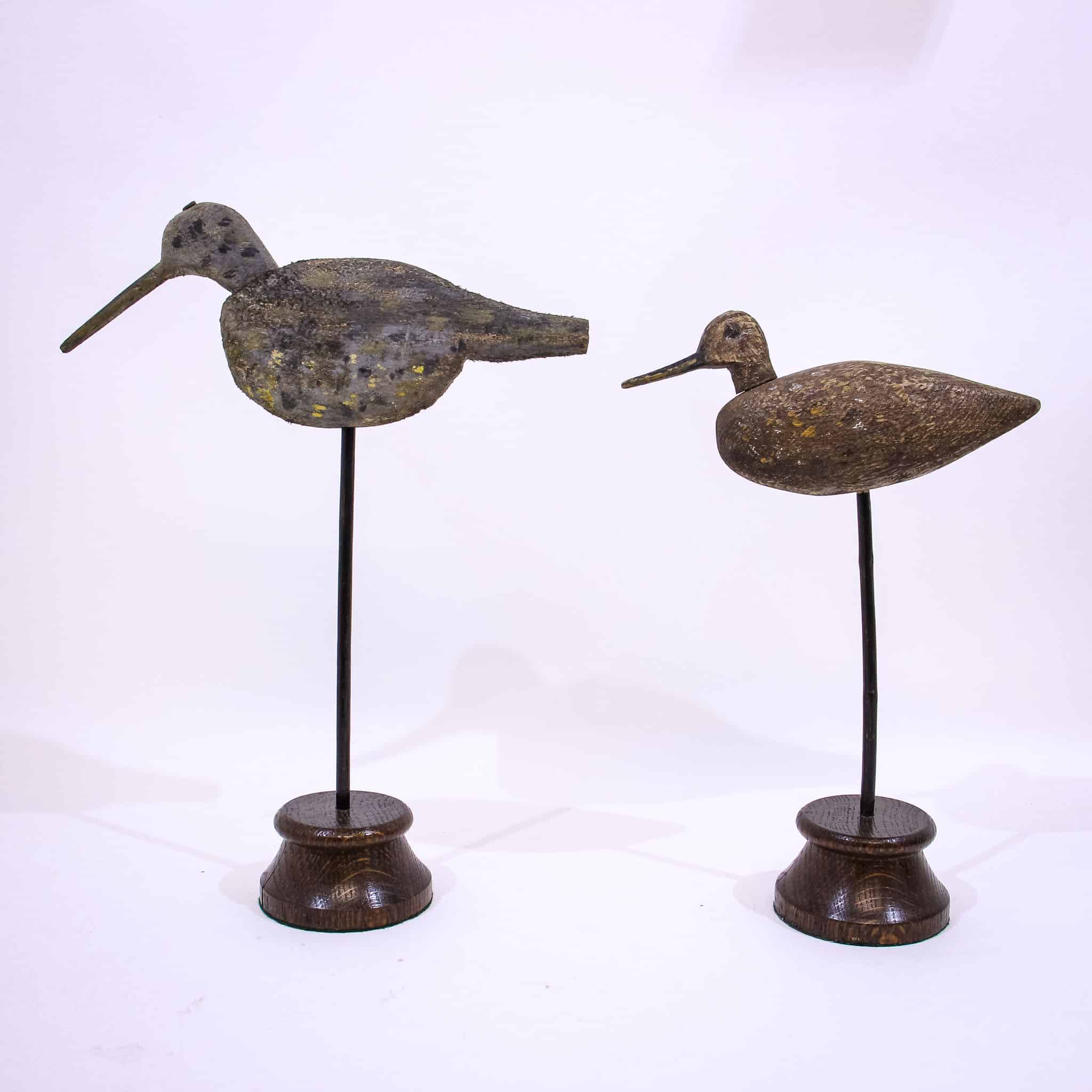 Scarce Pair of Decoy Shore Birds