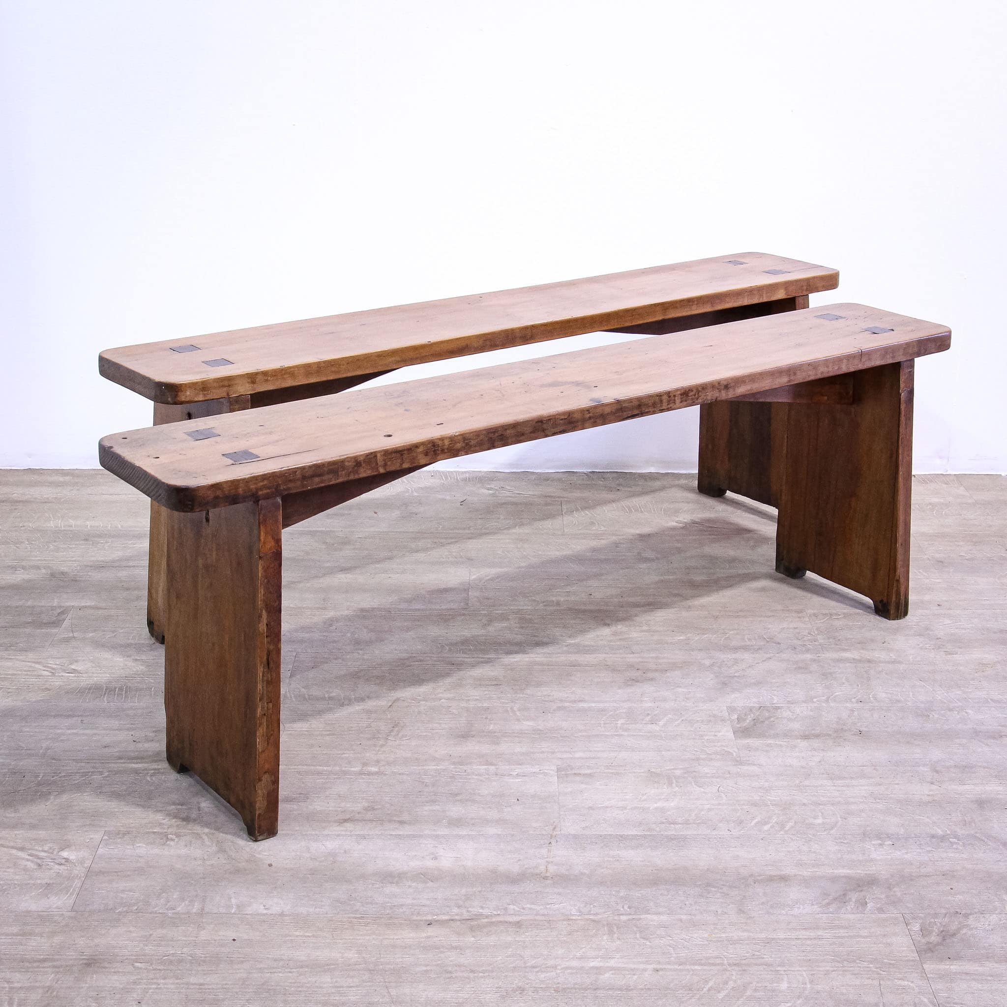 Pair of Oak Benches